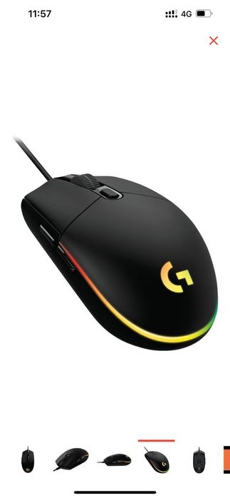 Мышь Logitech G102 Lightsync черный