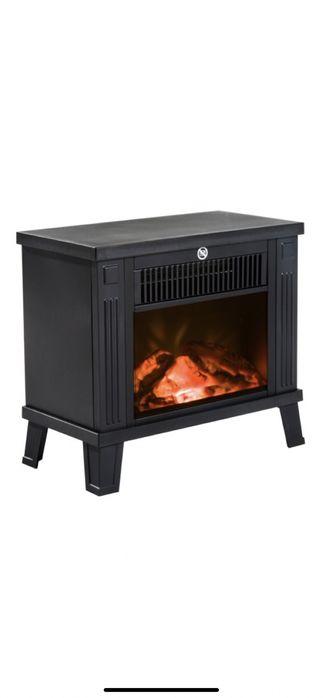 Semineu electric cu efect de flacara, 34.5 x 17 x 31 cm,