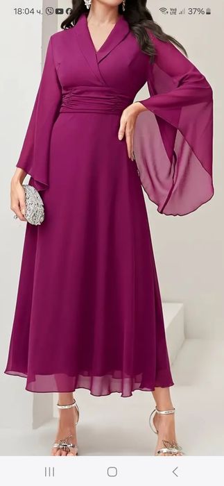 Официална рокля от финна материя