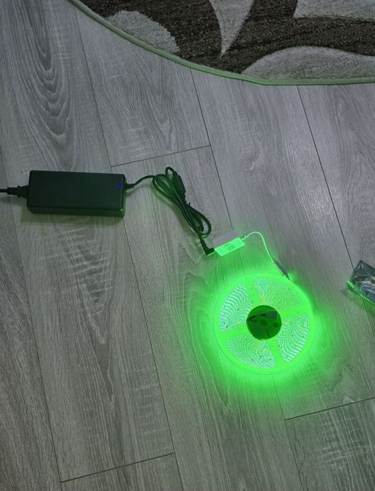 Bandă LED COB RGBW 10m WiFi – 672 LED/m, 24V, Alexa & Google Home