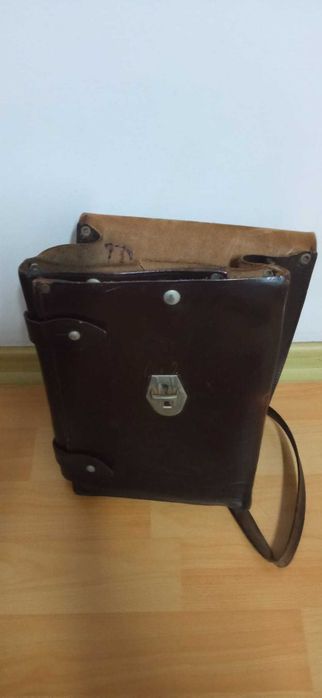 Porthart militar armată din piele naturală