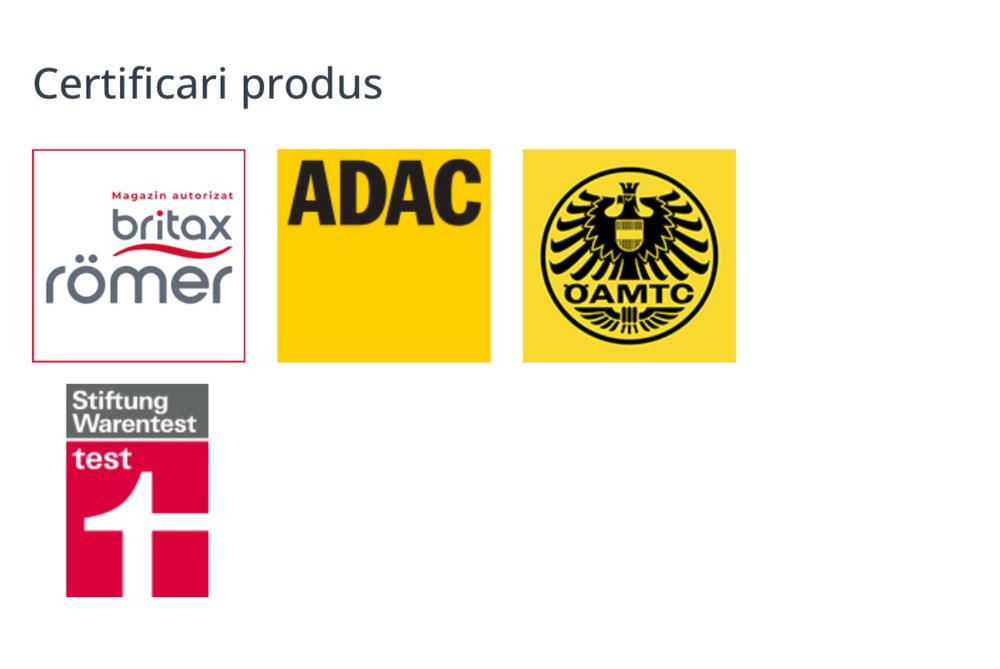 NOU Scaun auto copii, rotire 360 Dualfix i-size Brtiax Romer (0-4 ani)