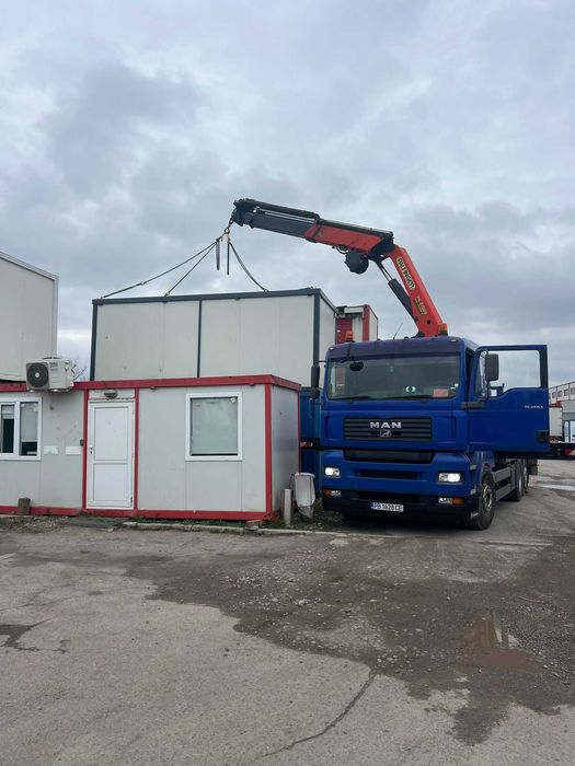 Транспортни услуги Камион с кран 20 метра. Автокран