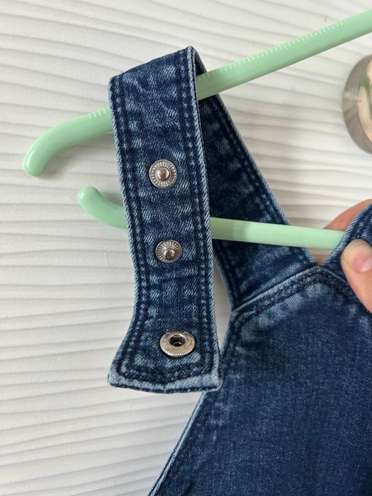 Salopeta unisex denim/blug Fagottino albastra, 18-24 luni / 86cm