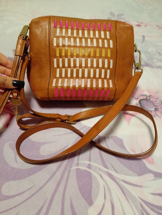 Geantă Fossil piele naturală 100&