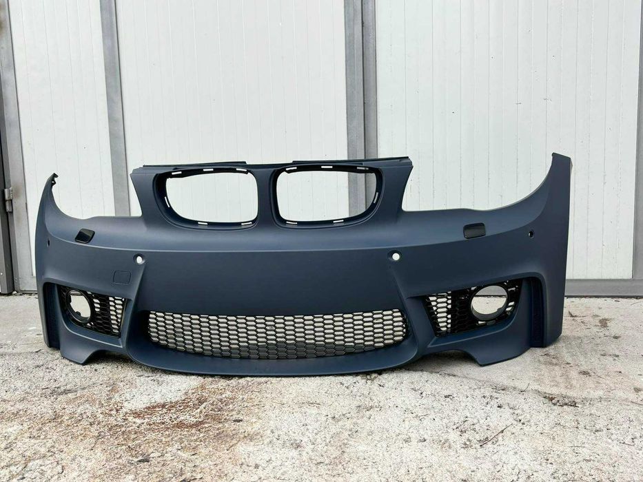 Предна броня BMW E87 (2007–2011) – M1 дизайн с отвори за халогени, бмв е87 м1