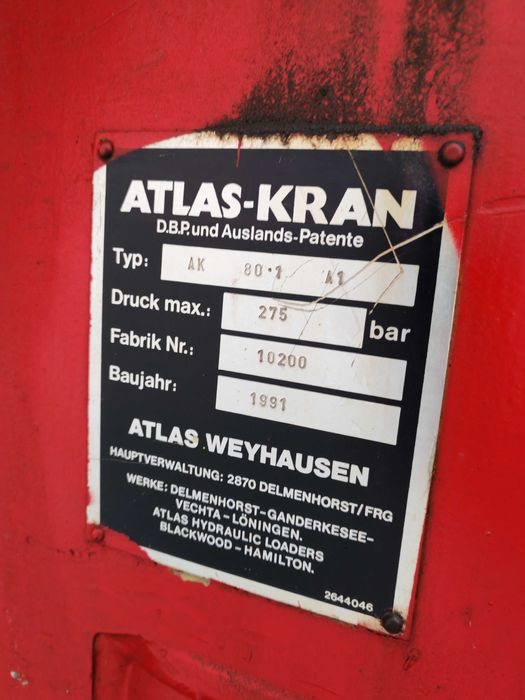 Кран ATLAS 80.1 вдига 4000кг