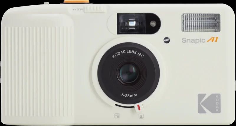 Aparat foto cu film KODAK Snapic A1,35 mm, focalizare 2 zone, (pachet cu film 24exp), alb ivory),sigilat