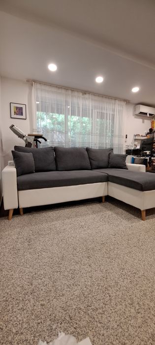 Colțar universal reversibil, extensibil, cu ladă depozitare (230 cm)