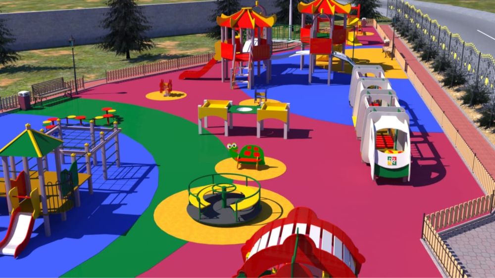 Покритие резиновое крошка тартан