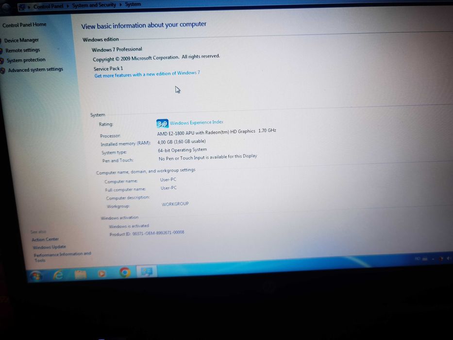 Laptop HP655 functional