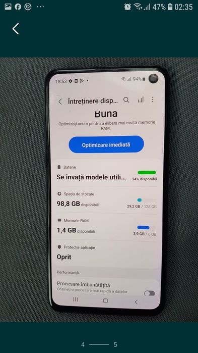 Samsung S10 E stare foarte buna de functionare