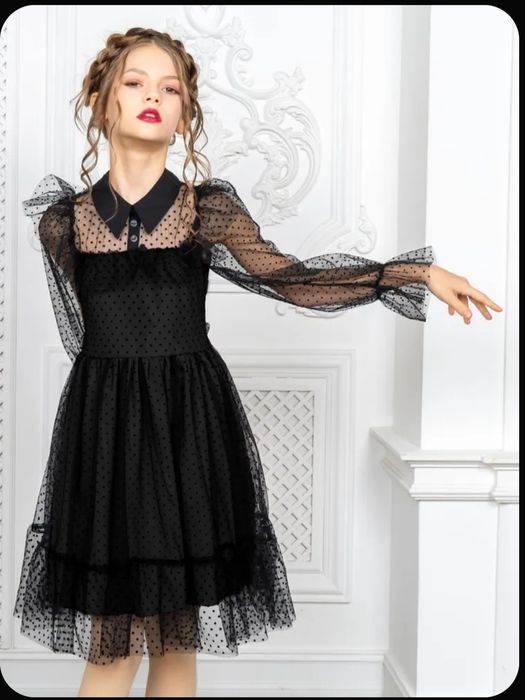 Праздничное черное платье Magic  Pike.