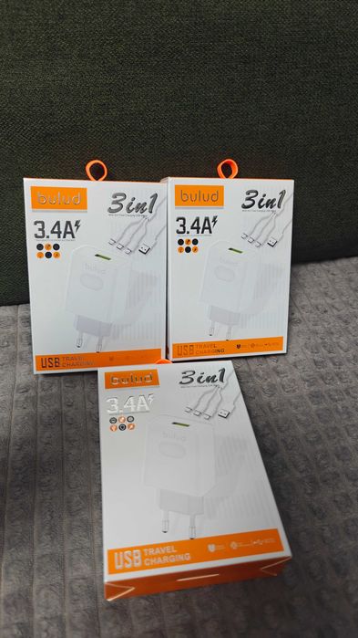 Încărcător de Rețea, 3 Porturi USB