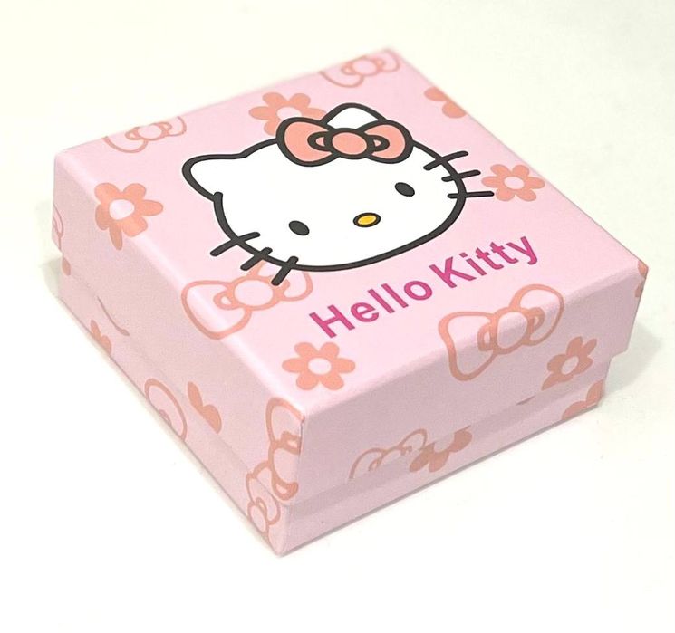 Кулоны и браслеты Hello Kitty в серебристом цвете с кристаллами