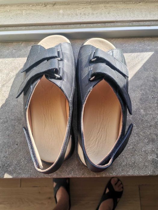 Дамски сандали естествена кожа