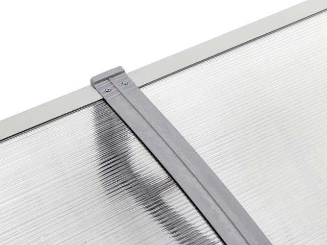 Навес/стреха от поликарбонат 300х120 см прозрачен