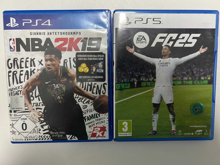 Jocuri PS5 / PS4 – FC 25 și NBA 2K19 | Vând sau schimb