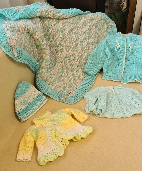 Hăinuțe copii handmade croșetate, tricotate