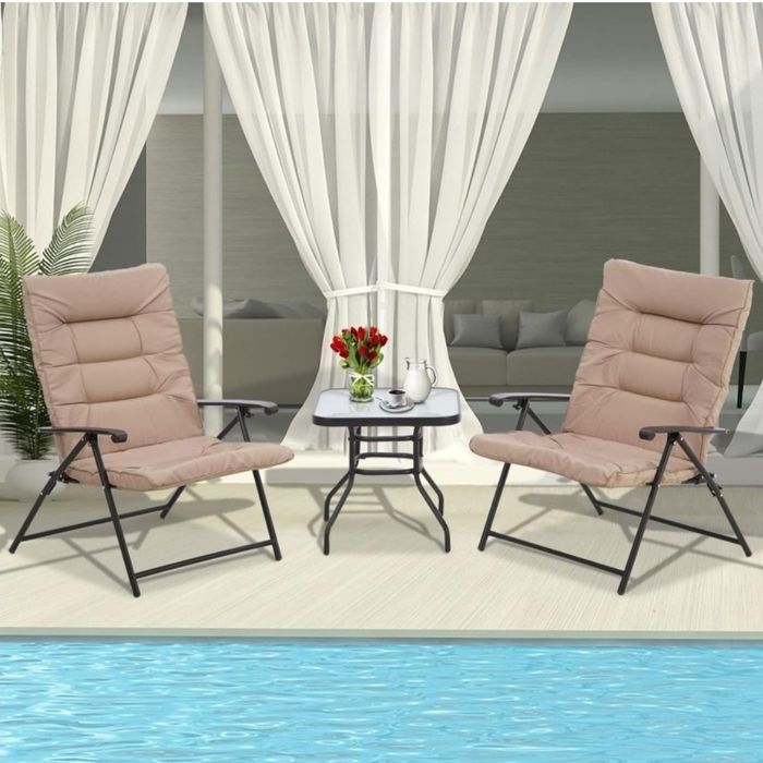 Маса два стола градински Комплект Чисто нов