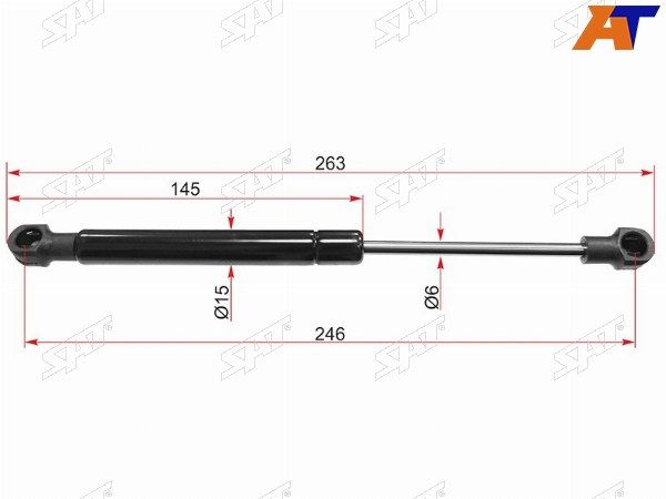 Амортизатор капота Volvo S60