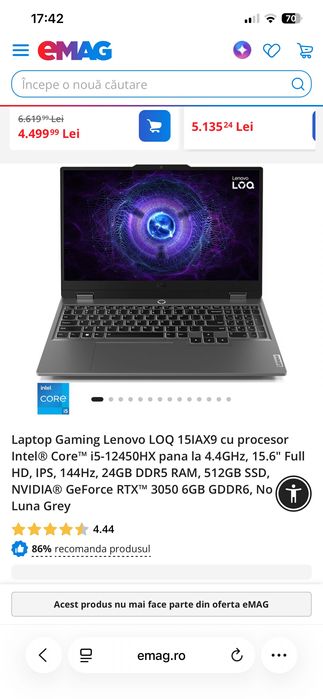 Vand laptop lenovo gaming