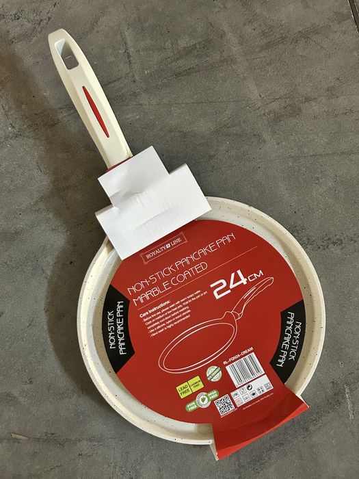 Tigaie pentru clătite Royalty Line 24 cm, înveliș marmură (Nouă)