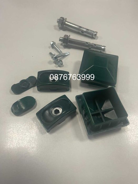 3D Оградни пана и колове Декоративна мрежа жив плет Врати Аксесоари Монтаж