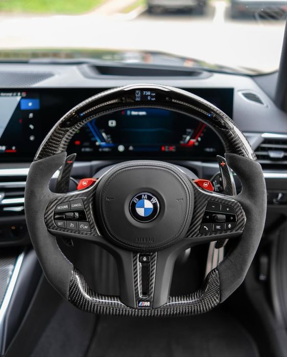 Volan BMW G80 M2 M3 M4 Carbon | Alcantara | Padele | Custom | X4 X5 X6