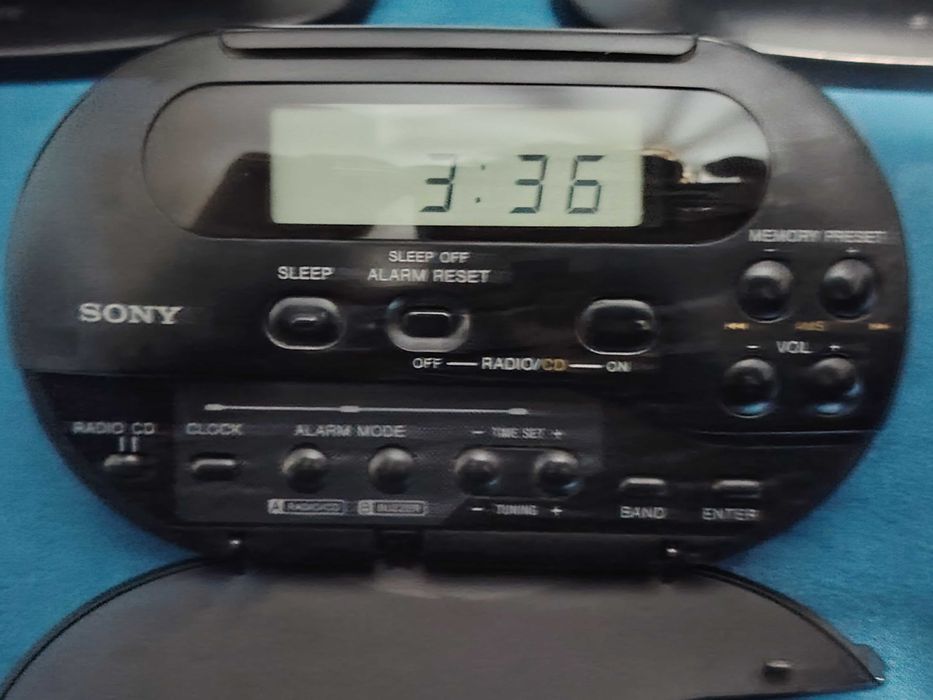 SONY ICF-IR7 Remote Control Clock Stereo System, Mega Bass.