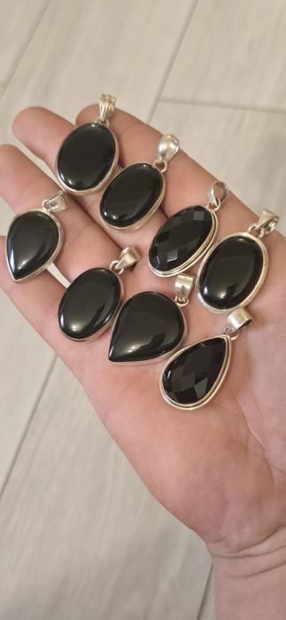 Pandante argint onix