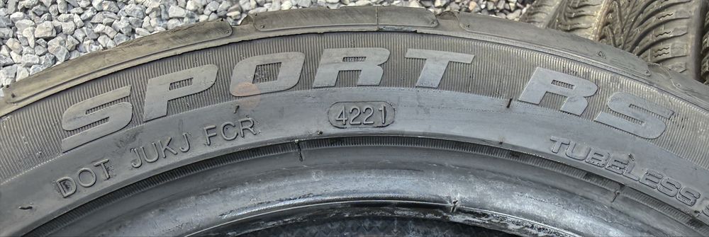 2бр 215/45/17 на 6,5мм семислик 21дот