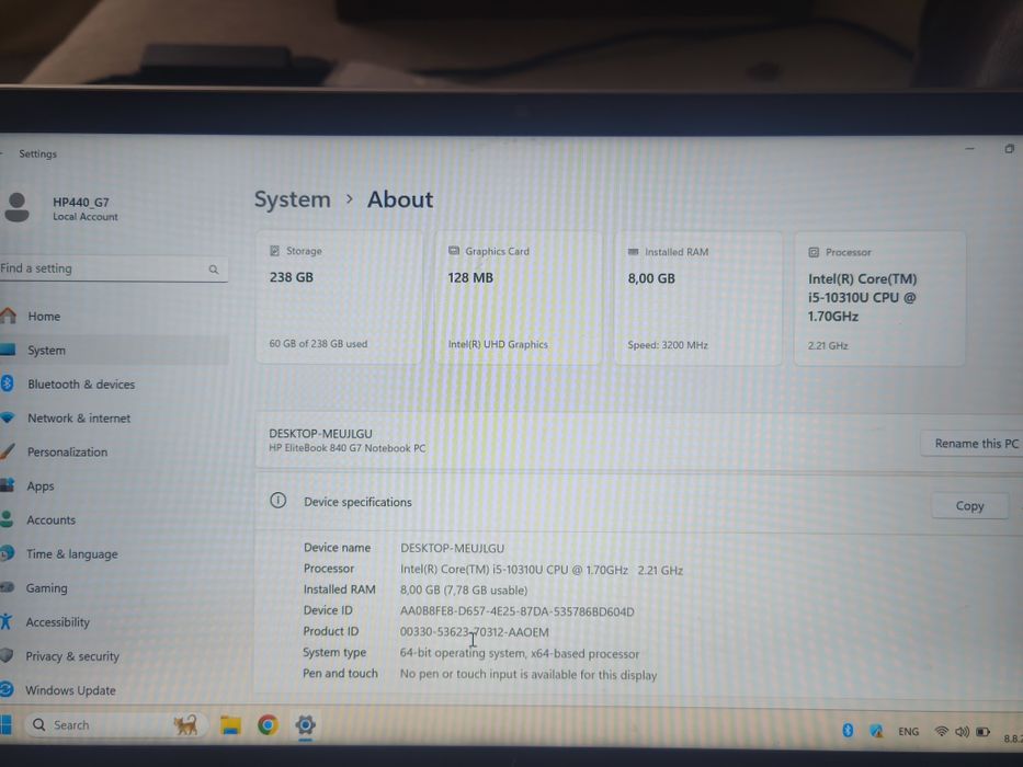 HP Elitbook 840 G7 10th