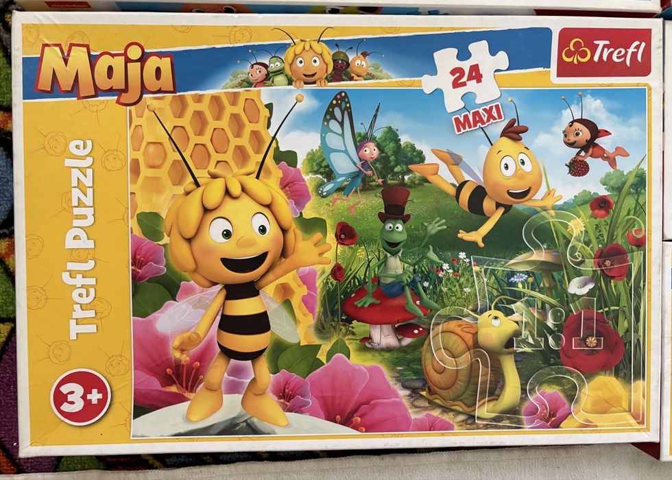 Puzzle Trefl 24 piese Maxi / 40 - 60 piese, Paw Patrol / Baby Shark / Maja / Peppa Pig / Mickey and Friends / Bluey / Maja / Lion King
