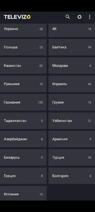 TV каналы 1000+ (СНГ, Европа)