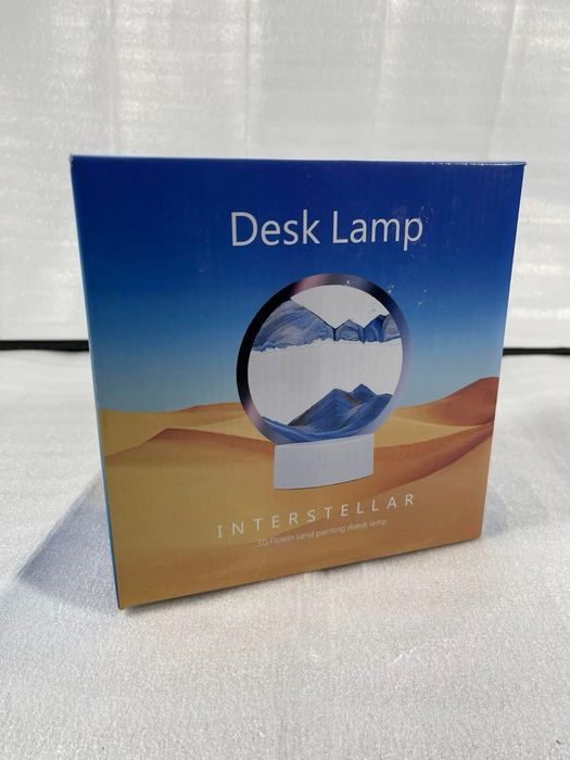 Lampă de birou interstelar, Lampă de masă de pictură 3D cu nisip