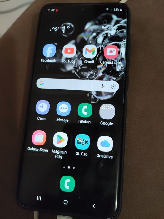 Samsung note 20 ultra cu display spart