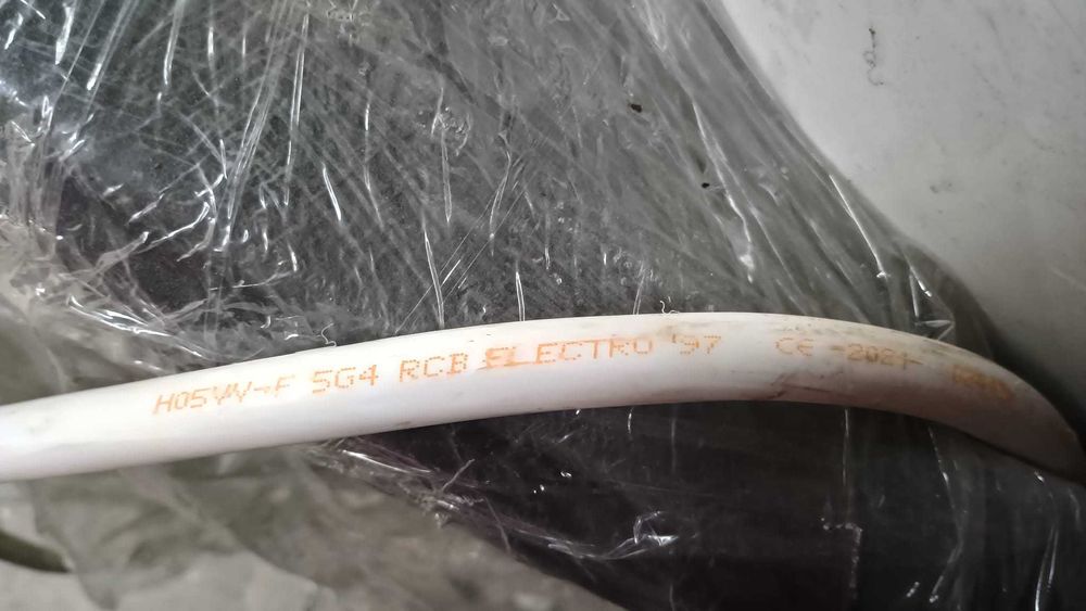 Cablu electric  din cupru MYYM/H05VV-F 5X4   - 38 metri cu fisa mobila industriala Schneider tata de 32A