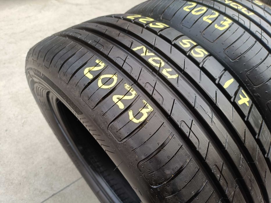 Doua anvelope noi de vara 225 55 17 goodyear efficirent grip dot 2023