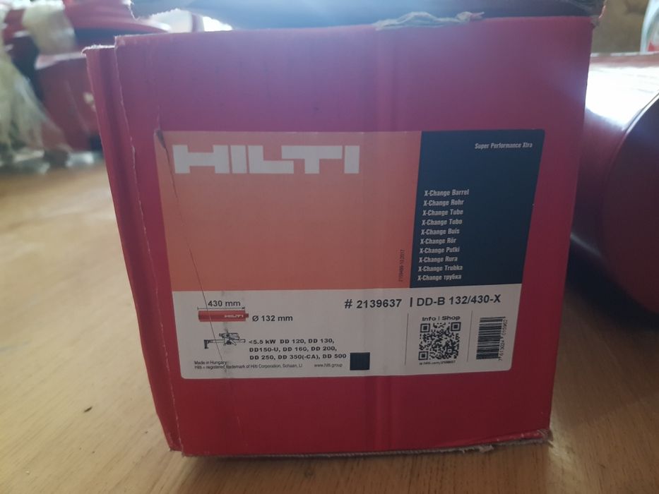 Carota hilti 132 x change