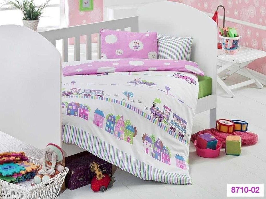 Бебешки Спален Комплект 100% Памук Ранфорс