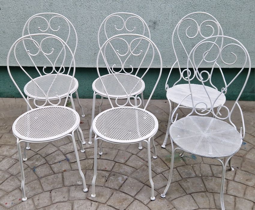 Set 6 Scaune gradina fier