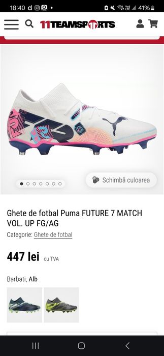 Ghete de fotbal Puma FUTURE 7 pro VOL. UP FG/AG
ghetele au fost cumpar