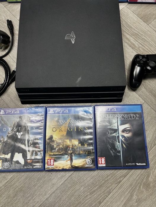 Ps4 pro 1 tb plus jocuri