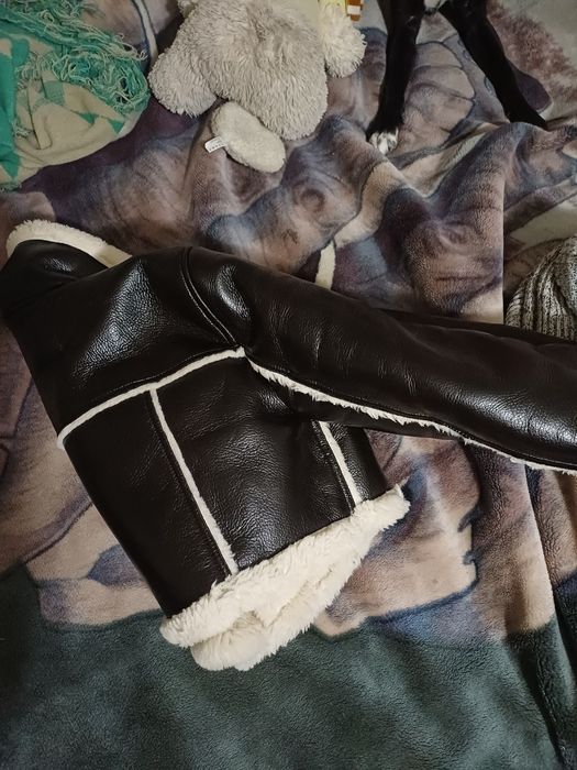 Късо яке с каракул на Зара черно, късо с каракул кафяво и пролетни яке