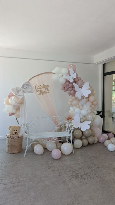 Decor eveniment, arcada baloane, aranjament tematic baloane