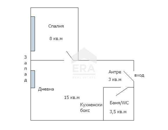 Двустаен обзаведен апартамент за продажба, в новопостроена сграда с Ак