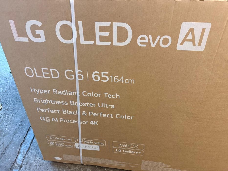 Televizor LG OLED evo G6 65” (164 cm) 4K AI – Nou, sigilat