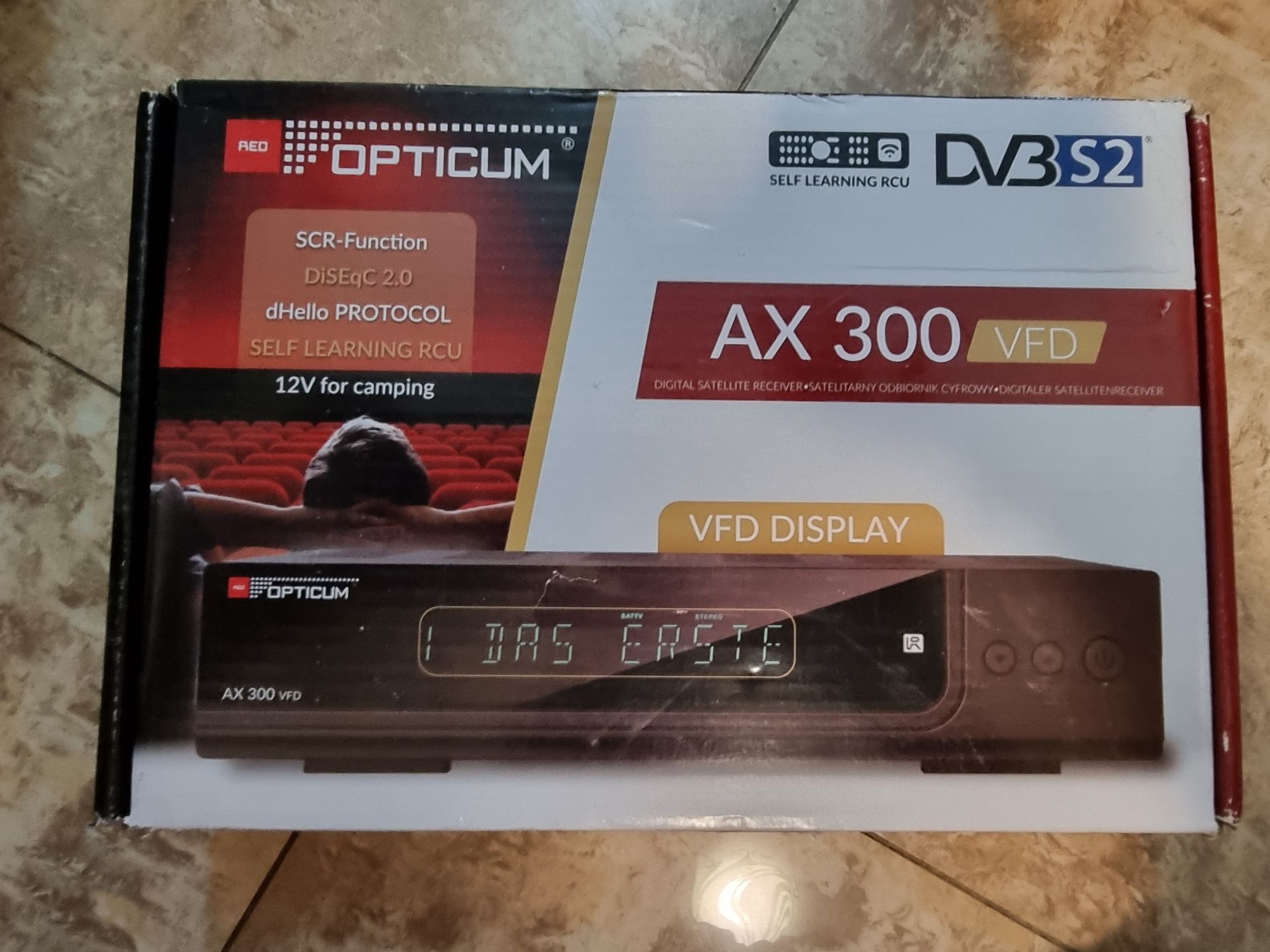 AX300, Receptor Satélite HD VFD, OPTICUM