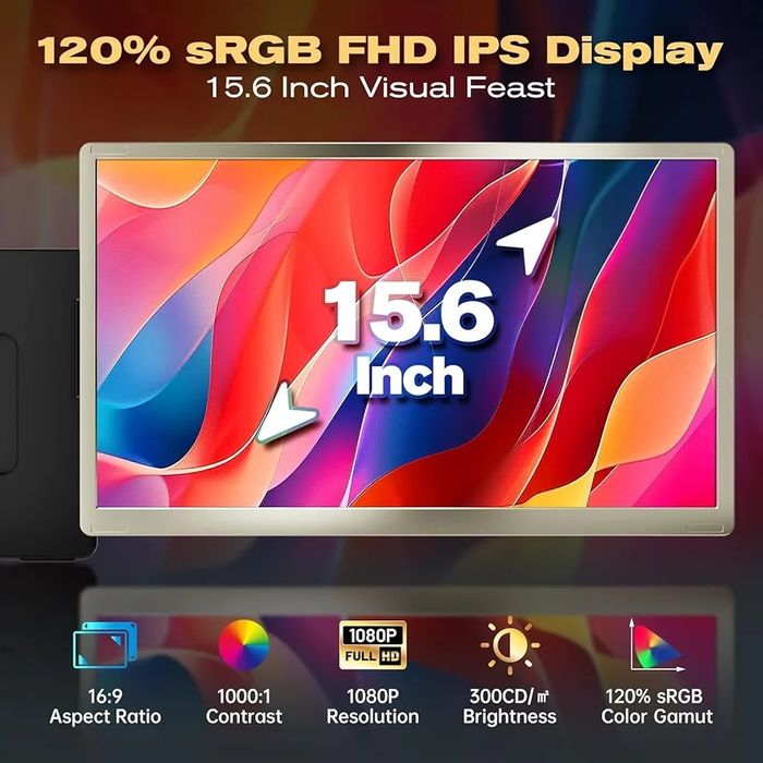 Extensie ecran laptop Teamgee S6 de 15,6 inch Full HD •NOU CU FOLIE•